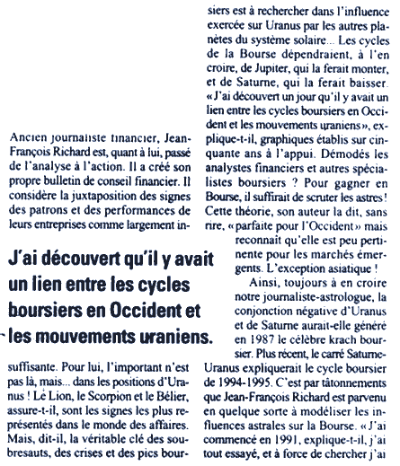 Le Nouvel Économiste Janvier 1999